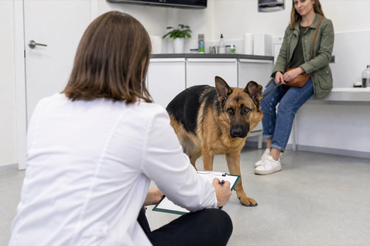 The vet visit where the word Prozac came up